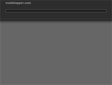 Tablet Screenshot of evalshopper.com